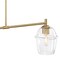 Designers Fountain Summer Jazz 60 Watt 2-Light Brushed Gold Transitional Island Light with Clear Glass Shades D310M-IS-BG - alternate 5